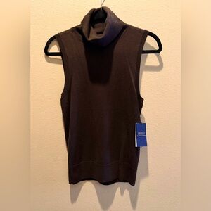 NWT Polo Ralph Lauren sleeveless turtleneck merino wool sweater! Brand new!